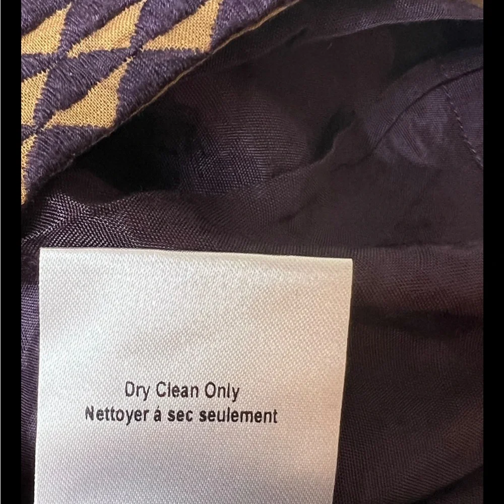 PANKAJ & NIDHI Anthropologie Mini Skirt Full Jaccard Purple Brown Quilted Boho